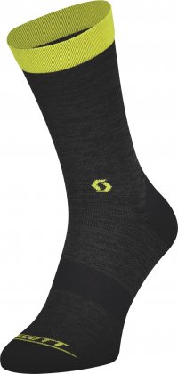 Носки Scott Trail Crew Socks, чёрно-жёлтые Dark Grey/Sulphur Yellow