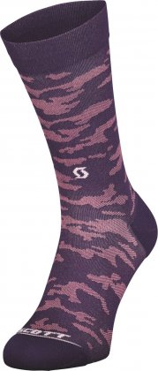 Носки Scott Trail Camo Crew Socks, пурпурные Dark Purple/White