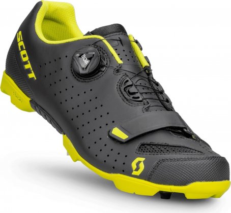 Велообувь Scott MTB Comp BOA® Shoe, чёрно-жёлтая Matte Black/Sulphur Yellow