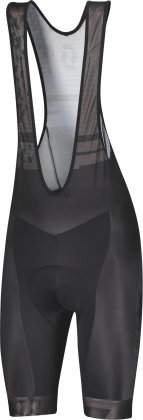 Велотрусы с лямками Scott RC Team ++ Men's Bibshorts, чёрные с серыми надписями Black/Dark Grey