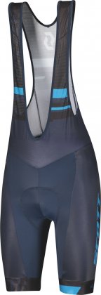 Велотрусы с лямками Scott RC Team ++ Men's Bibshorts, синие Midnight Blue/Dark Grey