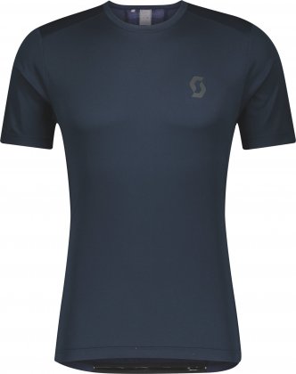 Веломайка с короткими рукавами Scott Endurance 10 S/SL Men's Tee, синяя Midnight Blue/Dark Grey