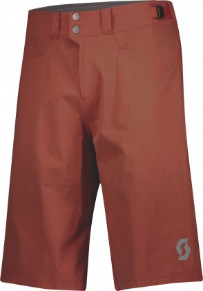Шорты Scott Trail Flow w/pad Men's Shorts, тёмно-красные Rust Red