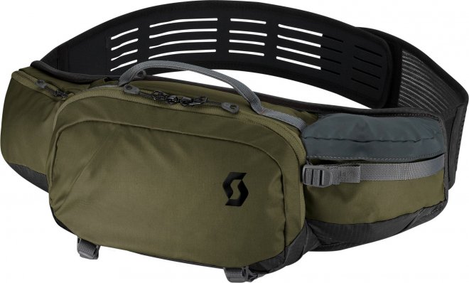 Сумка поясная Scott Trail Hipbelt FR' 5, зелёная Fir Green/Dark Grey