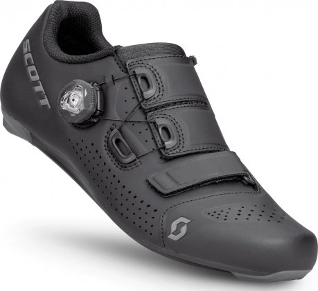 Велотуфли Scott Road Team BOA® Shoe, чёрные Matte Black/Dark Grey