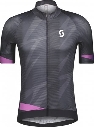 Веломайка с короткими рукавами Scott RC Pro Supersonic Edt. S/SL Men's Shirt Black/Drift Purple