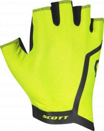 Перчатки с короткими пальцами Scott Perform Gel SF Glove, жёлтые Sulphur Yellow
