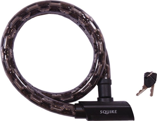 Замок тросовый на ключе Squire Mako Conger Chain 25/1200