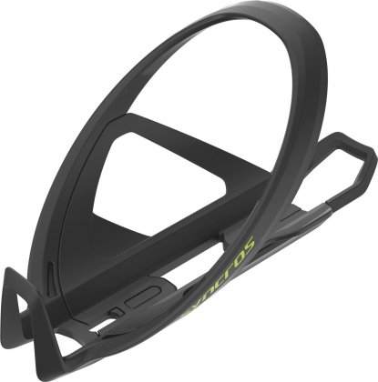 Флягодержатель Syncros Cache 2.0 Bottle Cage, матовый чёрный с жёлтой надписью Black/Radium Yellow