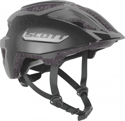 Шлем подростковый Scott Spunto Plus Junior (CE) Helmet, чёрный Black/Reflective Grey