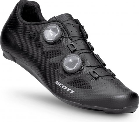 Велотуфли Scott Road Vertec BOA® Shoe, чёрные Black/Silver
