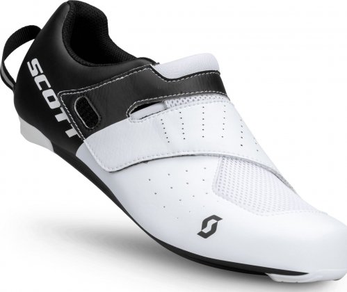 Велотуфли Scott Road Tri Sprint Shoe, бело-чёрные Black/White