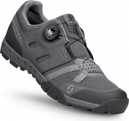 Велообувь Scott Sport Crus-r BOA Shoe, серо-чёрная Dark Grey/Yellow