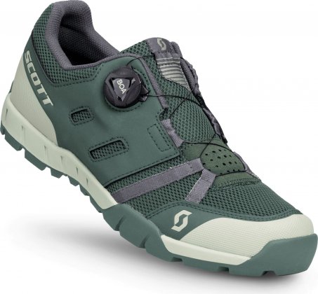 Велообувь Scott Sport Crus-r BOA Shoe, зелёная Dark Green/Light Green