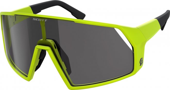 Очки спортивные Scott Pro Shield Light Sensitive Sunglasses, жёлто-чёрные Yellow/Grey Light Sensitive