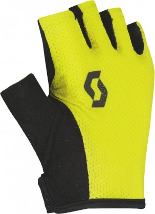 Перчатки с короткими пальцами Scott Aspect Sport SF Junior Glove, жёлто-чёрные Sulphur Yellow/Black