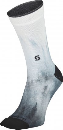 Носки Scott Trail Tree Crew Sock, белые с чёрными элементами Black/White