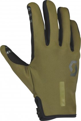 Перчатки с длинными пальцами Scott Neoride Glove, зелёно-коричневые Fir Green