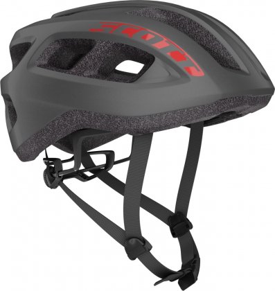 Шлем Scott Supra Road (CE) Helmet, тёмно-серо-красный Dark Grey/Red