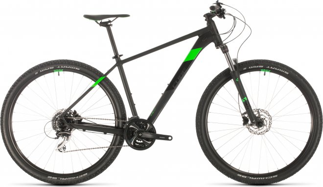 Велосипед Cube Aim Race 27.5 (2020) Black/Flash Green