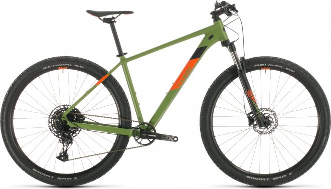 Велосипед Cube Analog 29 (2020) Green/Orange