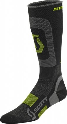 Носки Scott Compression Socks, чёрно-жёлтые Black/Sulphur Yellow