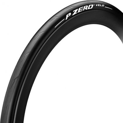 Покрышка Pirelli P Zero Velo, 700x25C, чёрная с белой надписью Black/White