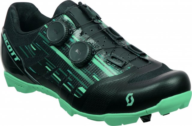 Велообувь Scott MTB RC SL Supersonic Shoe, чёрно-зелёная Black/Electric Green
