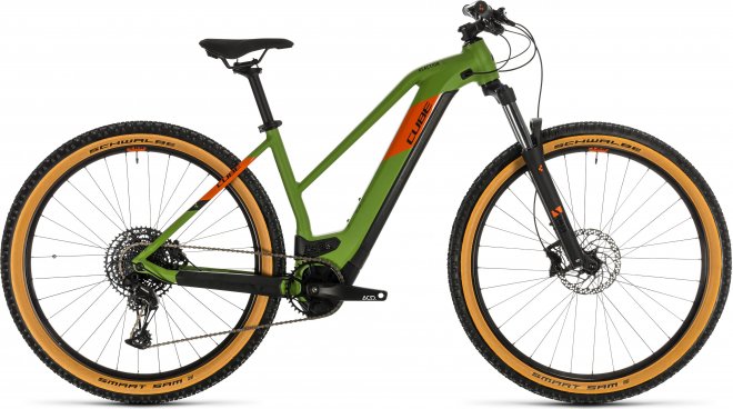 Велосипед Cube Reaction Hybrid EX 625 29 Trapeze (2020) Green/Orange
