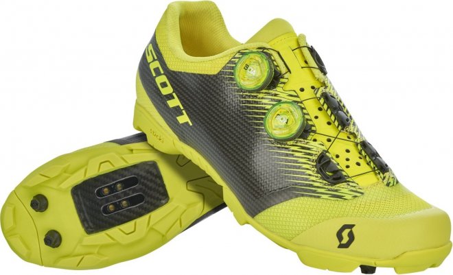 Велообувь Scott MTB RC SL Shoe, жёлто-чёрные Sulphur Yellow/Black