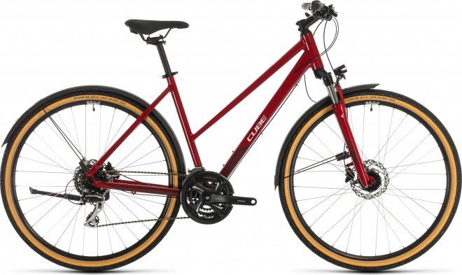 Велосипед Cube Nature Allroad Trapeze (2020) Red/Grey