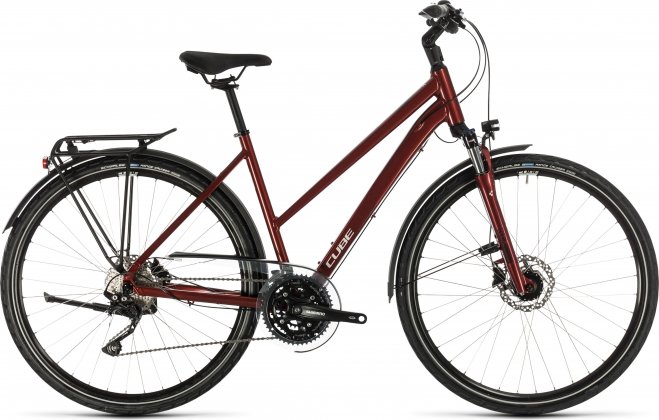 Велосипед Cube Touring Exc Trapeze (2020) Red/Grey