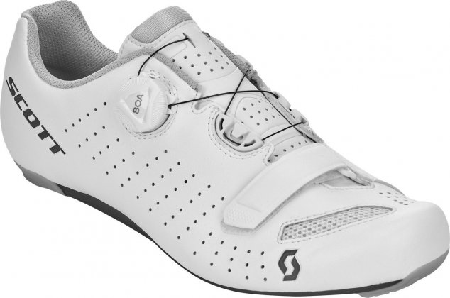 Велотуфли Scott Road Comp BOA Shoe, бело-чёрные White/Black