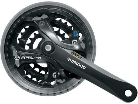 Система под Octalink Shimano Acera FC-M361, длина шатунов 170 мм, набор звёзд 42-32-22T, с защитой цепи, чёрная