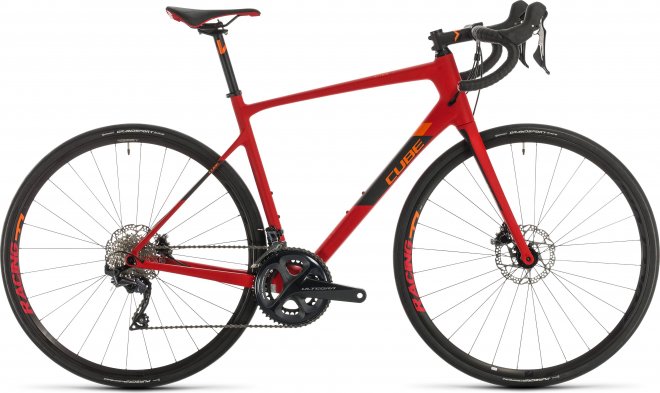 Велосипед Cube Attain GTC SL (2020) Red/Orange
