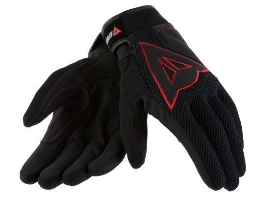 Перчатки с закрытыми пальцами Dainese Tex Layer Gloves Long, чёрно-красные