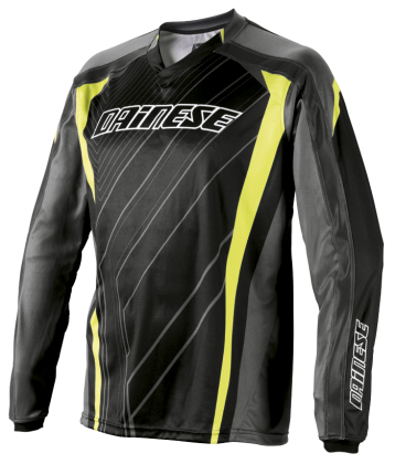 Джерси Dainese Claystone L/S, чёрно-серо-жёлтое