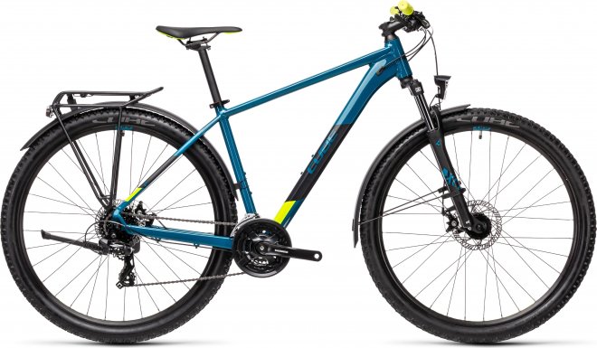 Велосипед Cube Aim Allroad 27.5 (2021) Pinetree/Yellow