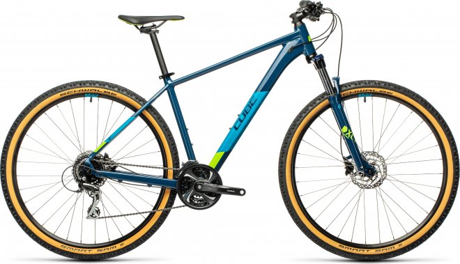 Велосипед Cube Aim Race 27.5 (2021) Blueberry/Lime