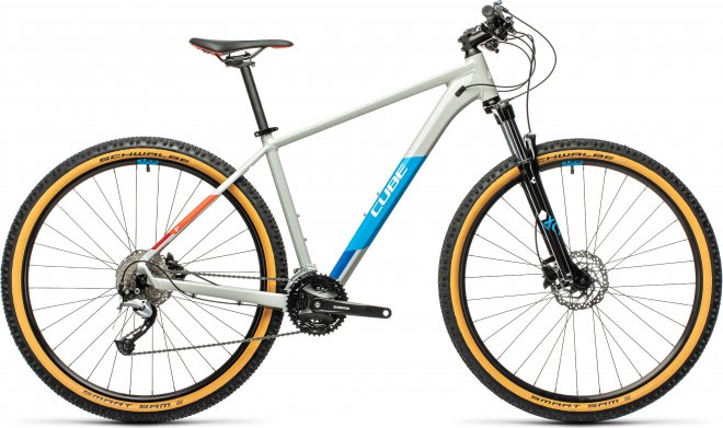 Велосипед Cube Aim SL 27.5 (2021) Grey/Blue/Red