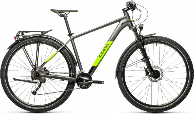 Велосипед Cube Aim SL Allroad 27.5 (2021) Grey/Green