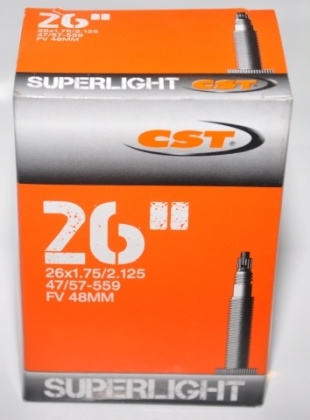 Камера CST 26x1.75/2.125 (47/57-559), Superlight Tube, велониппель Presta (SV) 48 мм