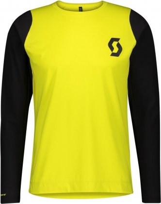 Джемпер Scott Trail Progressive L/SL, жёлто-чёрный Sulphur Yellow/Black