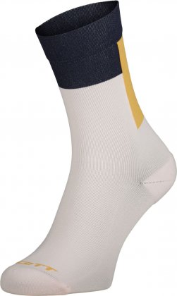 Носки Scott Block Stripe Crew Sock, бело-сине-жёлтые Sugar Pink/Dark Blue