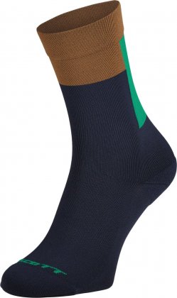 Носки Scott Block Stripe Crew Sock, сине-коричнево-бирюзовые Dark Blue/Bread Brown