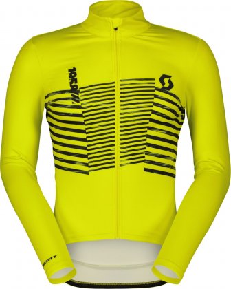 Джерси с длинным рукавом Scott RC Team Warm Graphics Long-sleeve Men's Jersey, жёлтое Sulphur Yellow