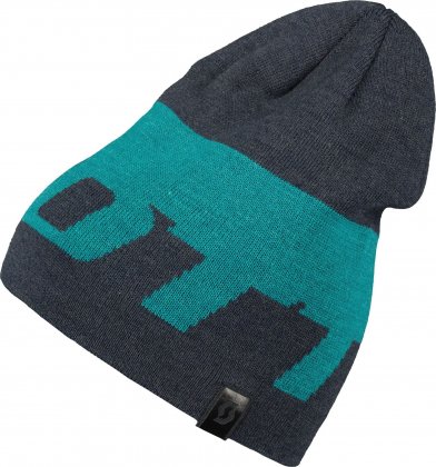Шапка Scott Team 30 Beanie, сине-бирюзовая Dark Blue/Winter Green
