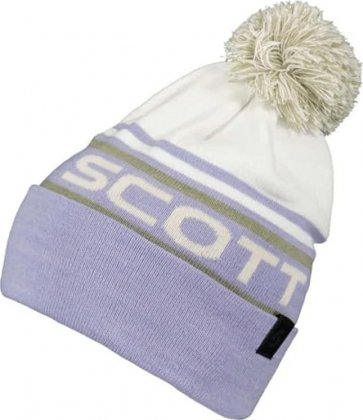 Шапка Scott Team 40 Beanie, бело-фиолетовая Heather Purple