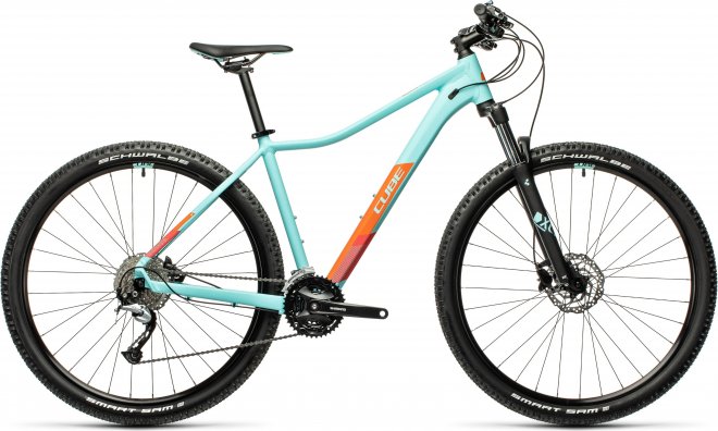 Велосипед Cube Access WS Pro 27.5 (2021) Ice Blue/Orange