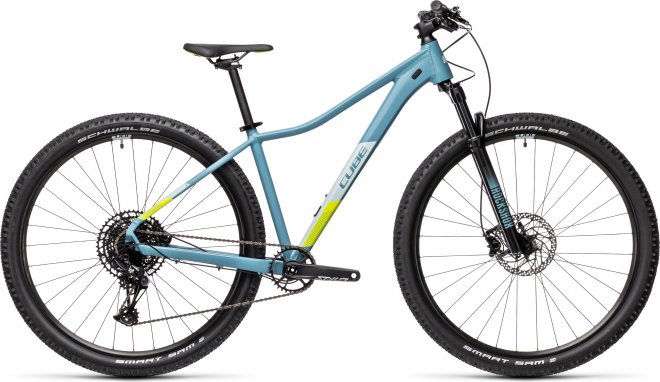 Велосипед Cube Access WS SL 29 (2021) Grey Blue/Lime